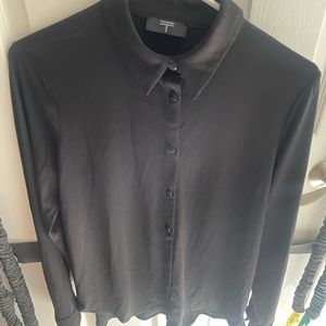 T Tahari Long Sleeve Blouse Tunic Black Size SMALL NWT